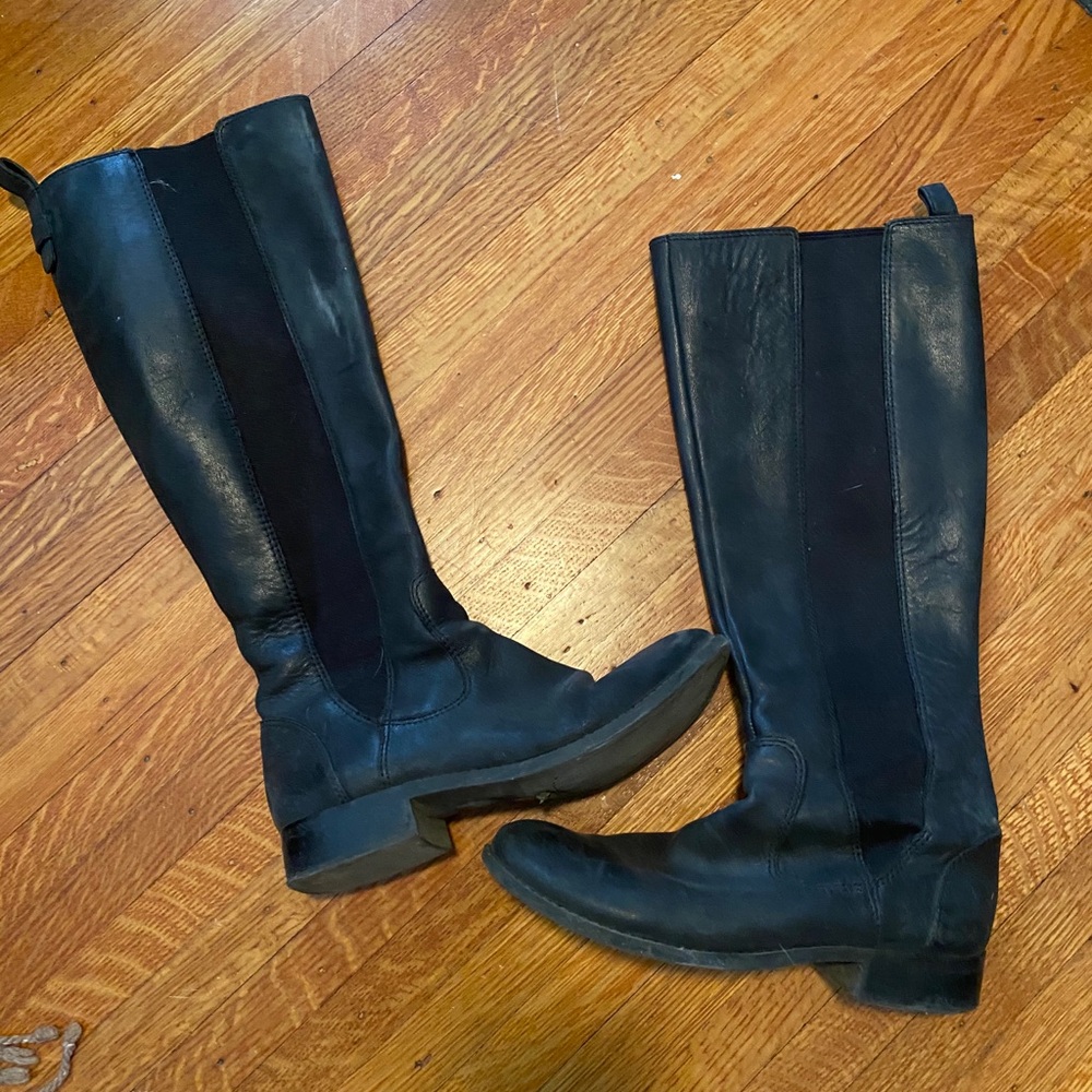 Jessica Simpson Black Combat & Moto Boots